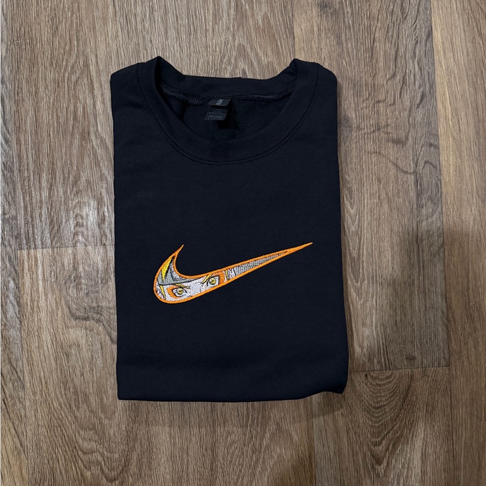 anime Naruto black sweatshirt embroidered